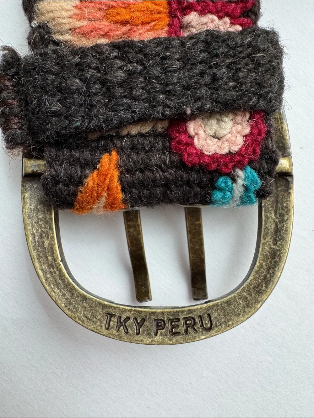 Handmade Boho Indie Granola Cottagecore Floral Embroidered Belt